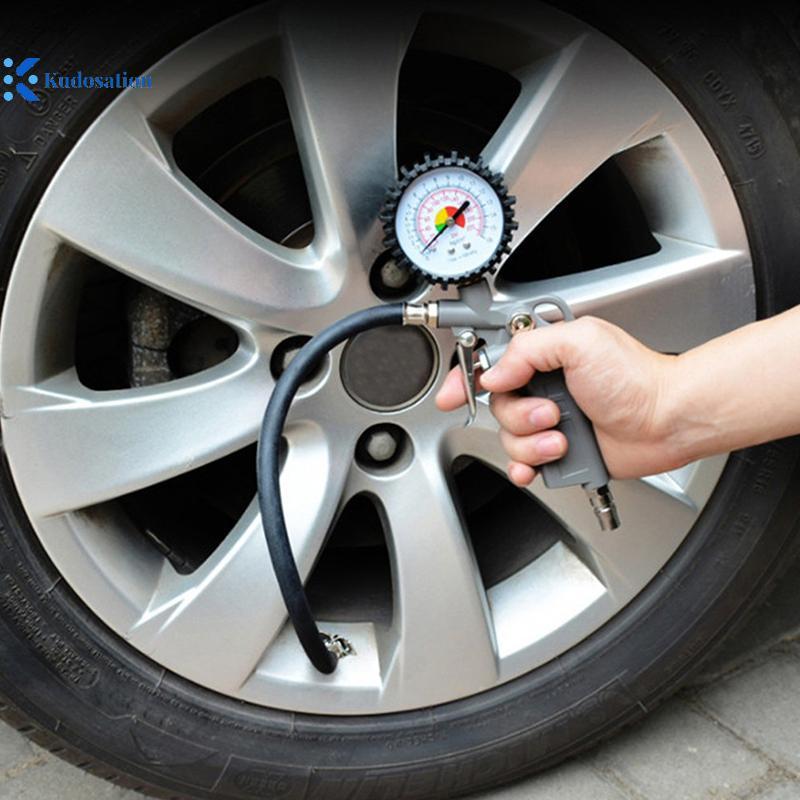 Kudosion Air Tyre Inflator ความดันรถอัตโนมัติยางท่อปั๊มวัดท่อเชื่อมต่อ ...