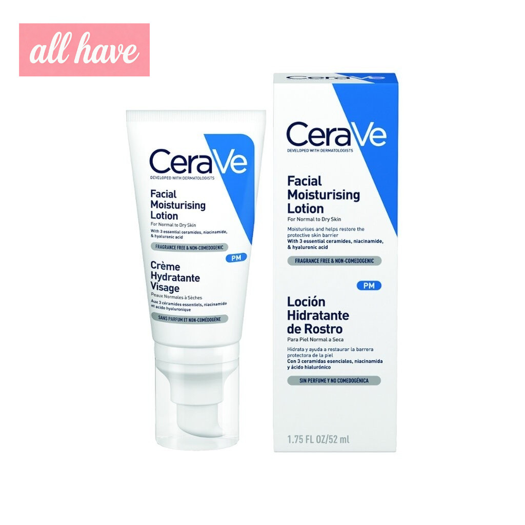 CeraVe เซราวี เฟเชียล มอยซ์เจอร์ไรซิ่ง โลชั่น 、52 มล、[CeraVe Facial Moisturizing Lotion 52 ml.]