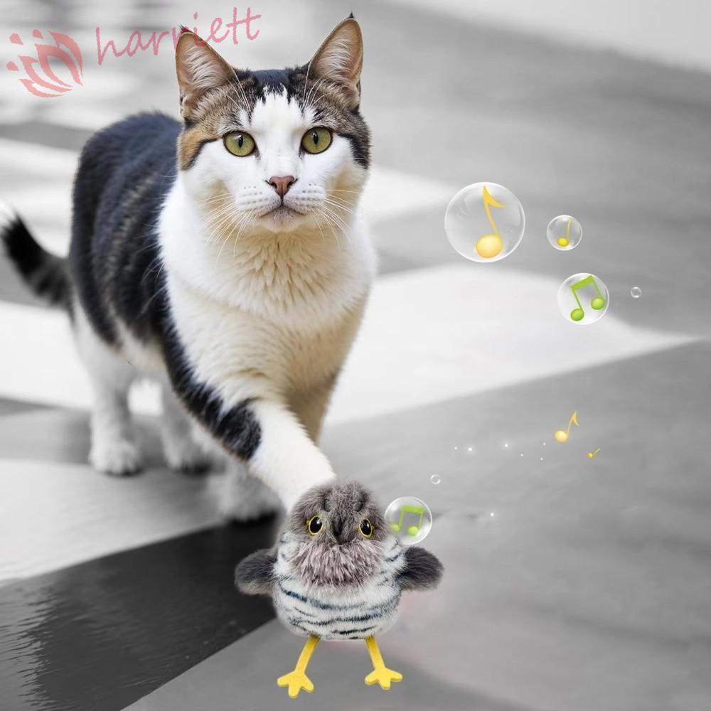 HARRIETT Flapping Bird ของเล่นแมว, Squeaky Sound Touch Activated ...