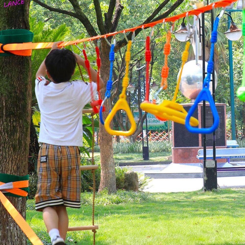 LANCE Outdoor Play Kit, Hang Indoor Playground PP Climbing Ring ...