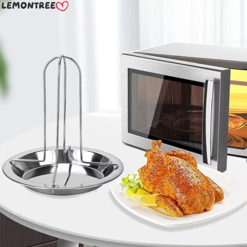 LEMONTREE Chicken Roaster Rack, Multi-function Roaster Rack พร้อมถาดจาน ...