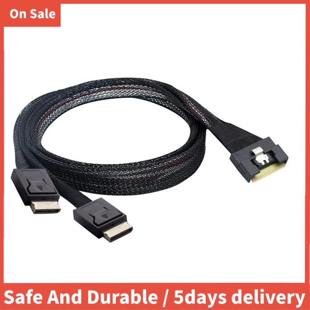 สายเคเบิลข้อมูลเซิร์ฟเวอร์คุณภาพสูง Slim Sas SFF-8654 8i ถึง Oculink ...