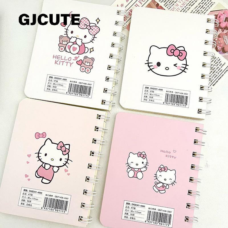 GJCUTE น่ารัก Hello Kitty Mini แบบพกพา A7 Coil Notebook Notepad ไดอารี่ ...