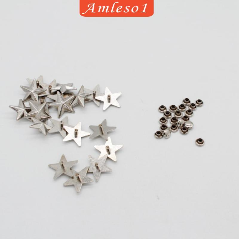 Star Shaped Snap Fasteners สำหรับงานคราฟต์หนัง แพคเกจ 20 ชิ้น | Shopee ...