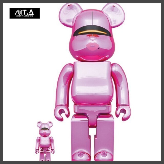 พร้อมส่ง🇹🇭 MTA. BE@RBRICK SORAYAMA×2G PINK GOLD Ver. 100% 400