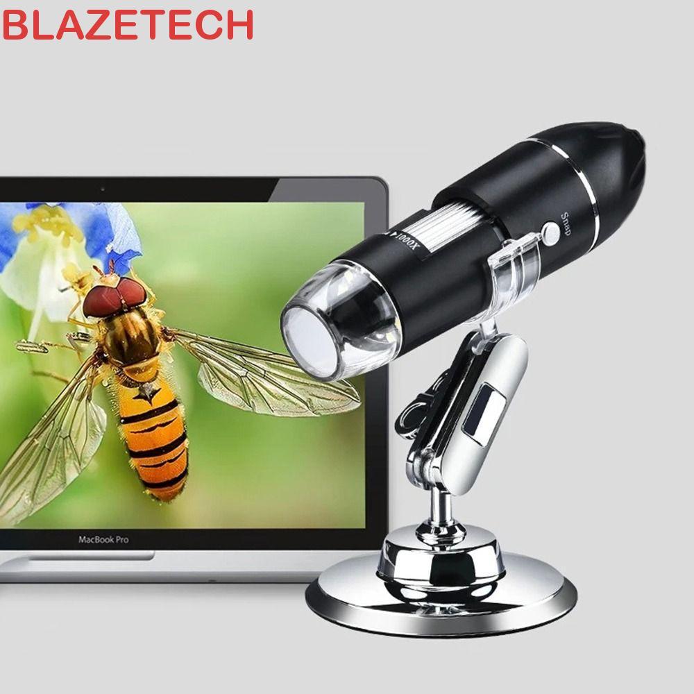 BLAZETECH กล้องจุลทรรศน์ดิจิตอล USB, 1600X/1000X/500X 3 ใน 1 มือถือ HD ...