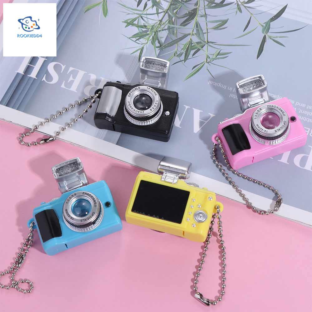 ROOKIEDD4 กล้องไฟฟ้า Luminous Key Chain, LED พร้อมกล้องเสียงกุญแจรถ ...