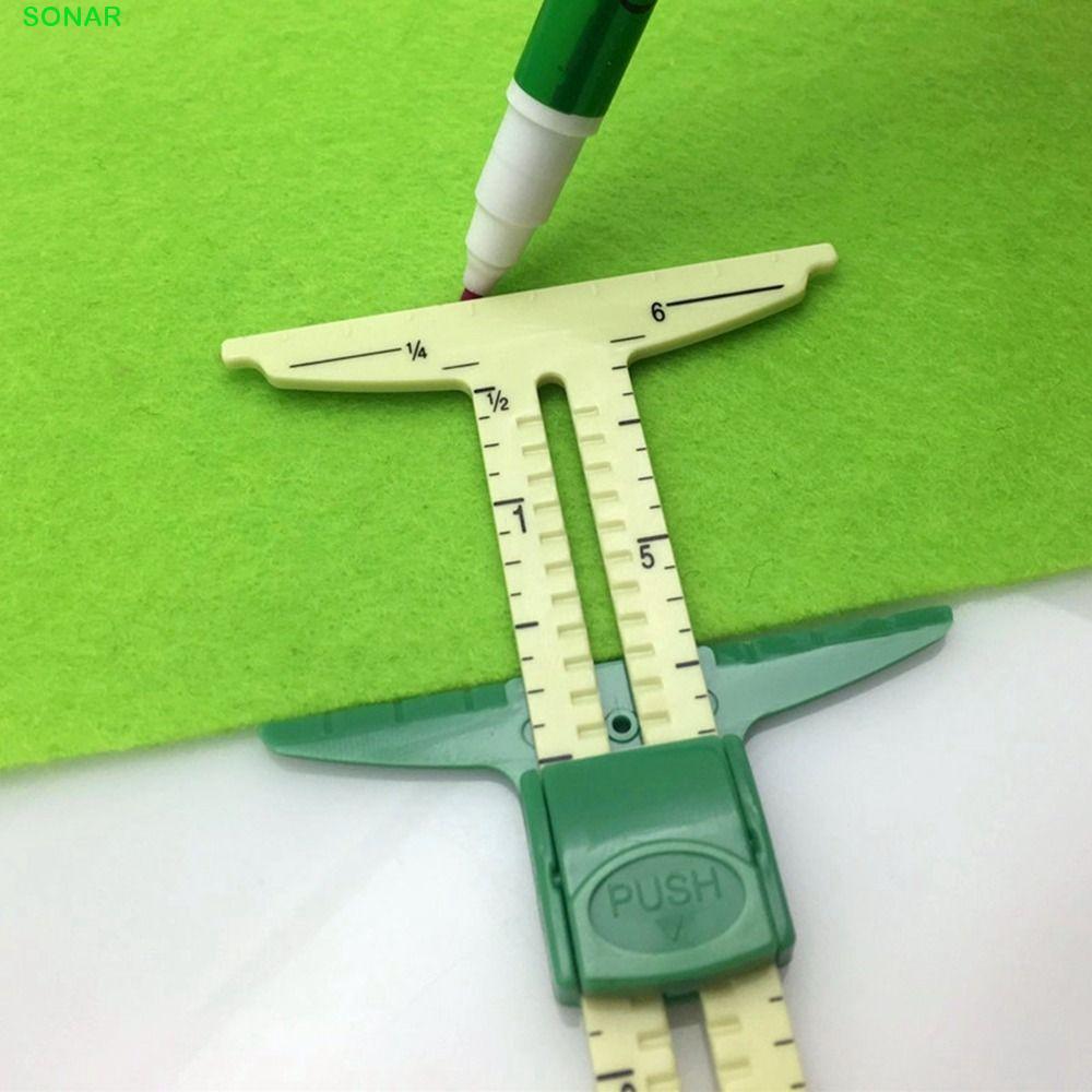 SONAR Tailor Ruler Auxiliary Multifunctional เย็บอุปกรณ์เสริมผ้า Marker ...