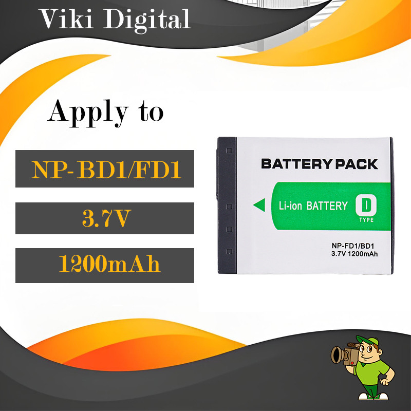 แบตเตอรี่ NP-BD1/NP-FD1 สำหรับ Sony กล้อง DSC-TX1 T70 T77 T90 T200 T700 ...