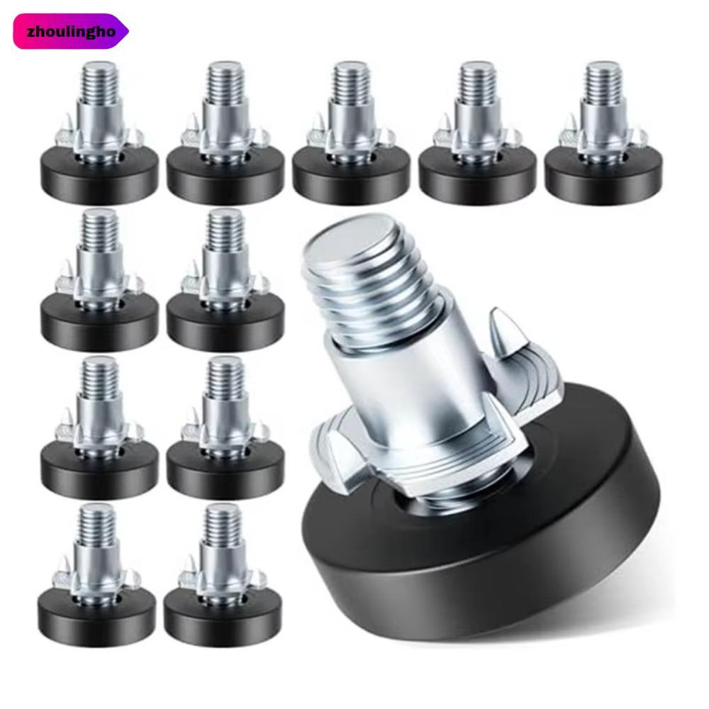 ZHOULINGHO 8PCS 1/4In Thread Levelers, ตารางฟุตสกรูบนตัวปรับระดับ ...