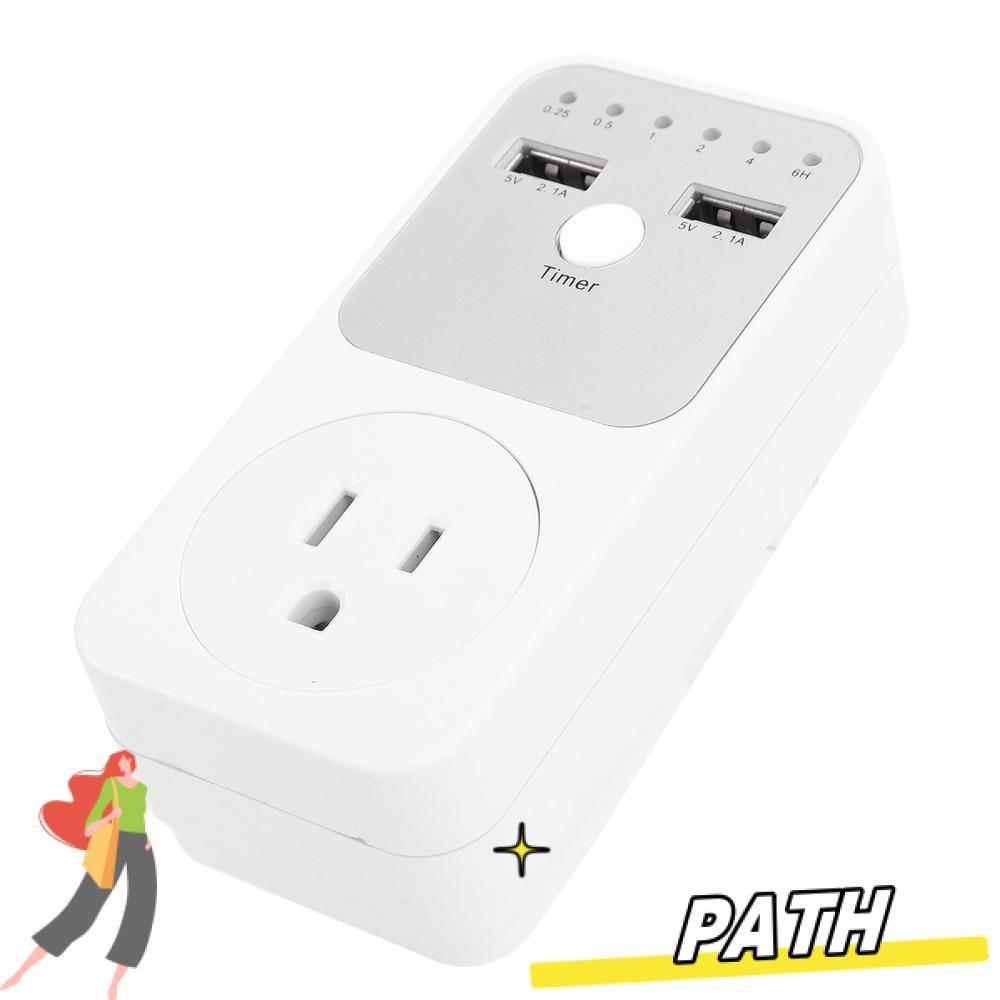PATH Timer Socket, 2 พอร์ต USB Dual พอร์ตนับถอยหลังจับเวลาซ็อกเก็ต ...