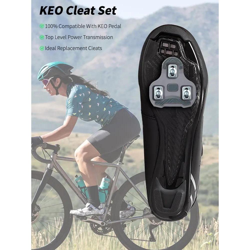 จักรยานเหยียบ Cleat Self-Locking: แผ่นคลิปสำหรับรองเท้าจักรยานเสือหมอบ ...