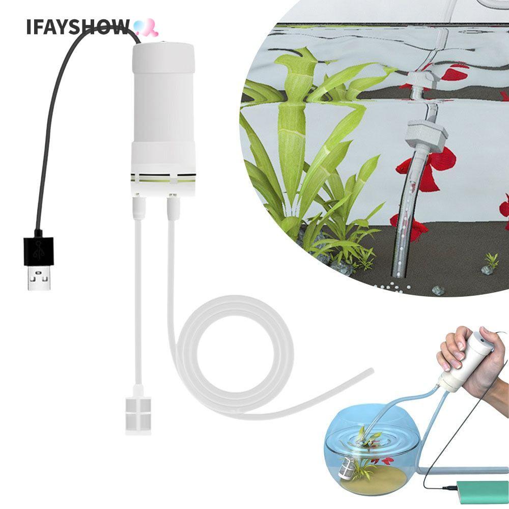 IFAYSHOW Self Priming ปั๊ม, Mini USB Fish Tank Water Changer, ทนทาน 5V ...