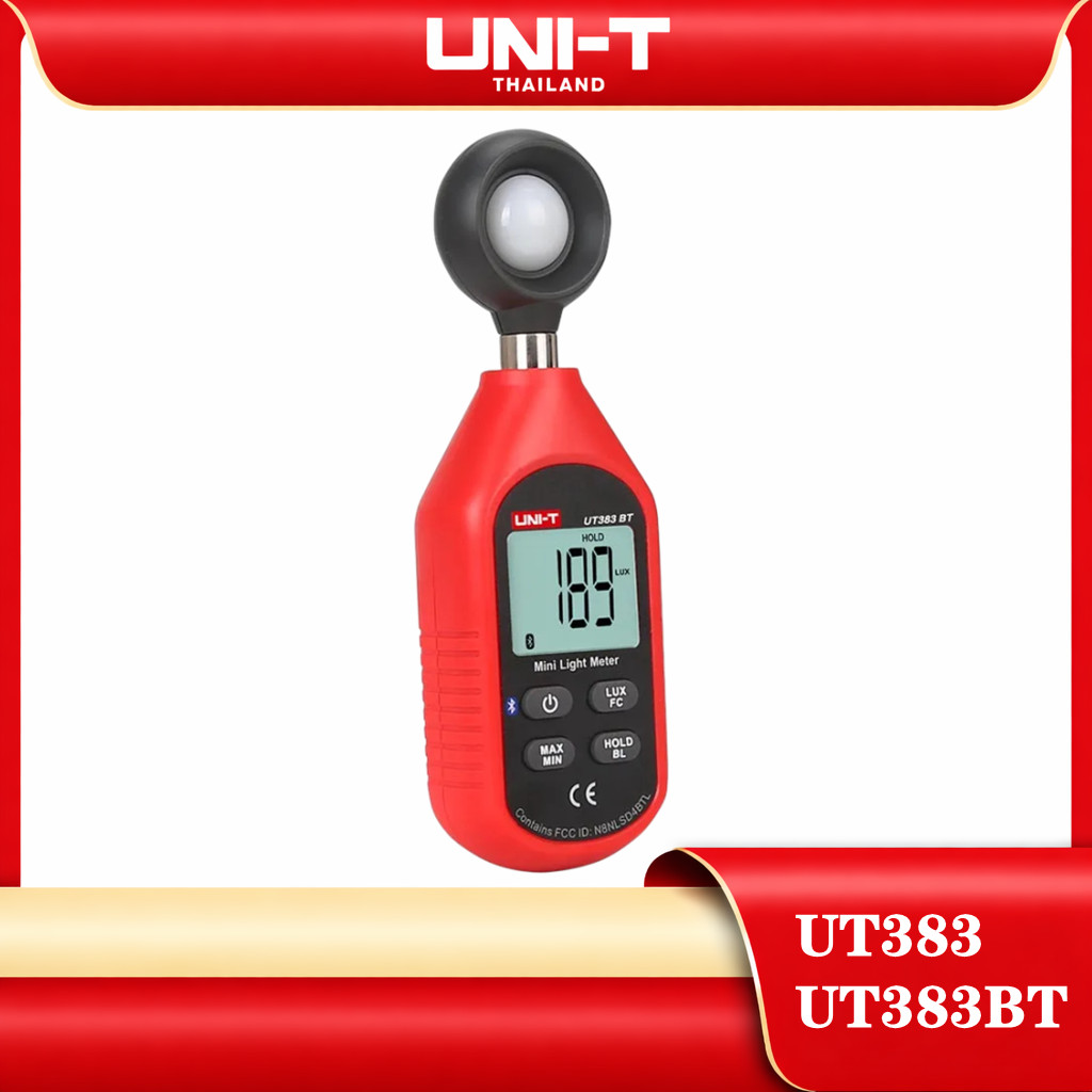 แท้ ส่งจากไทย UNI-T UT383 UT383BT เครื่องวัดแสง ลักซ์มิเตอร์ ความสว่าง ...
