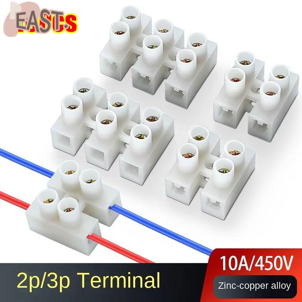 EASTS 20 ชิ้นสายไฟ, 2 P/3 P พลาสติก LED Light Terminal Block, ทนทาน 10A ...