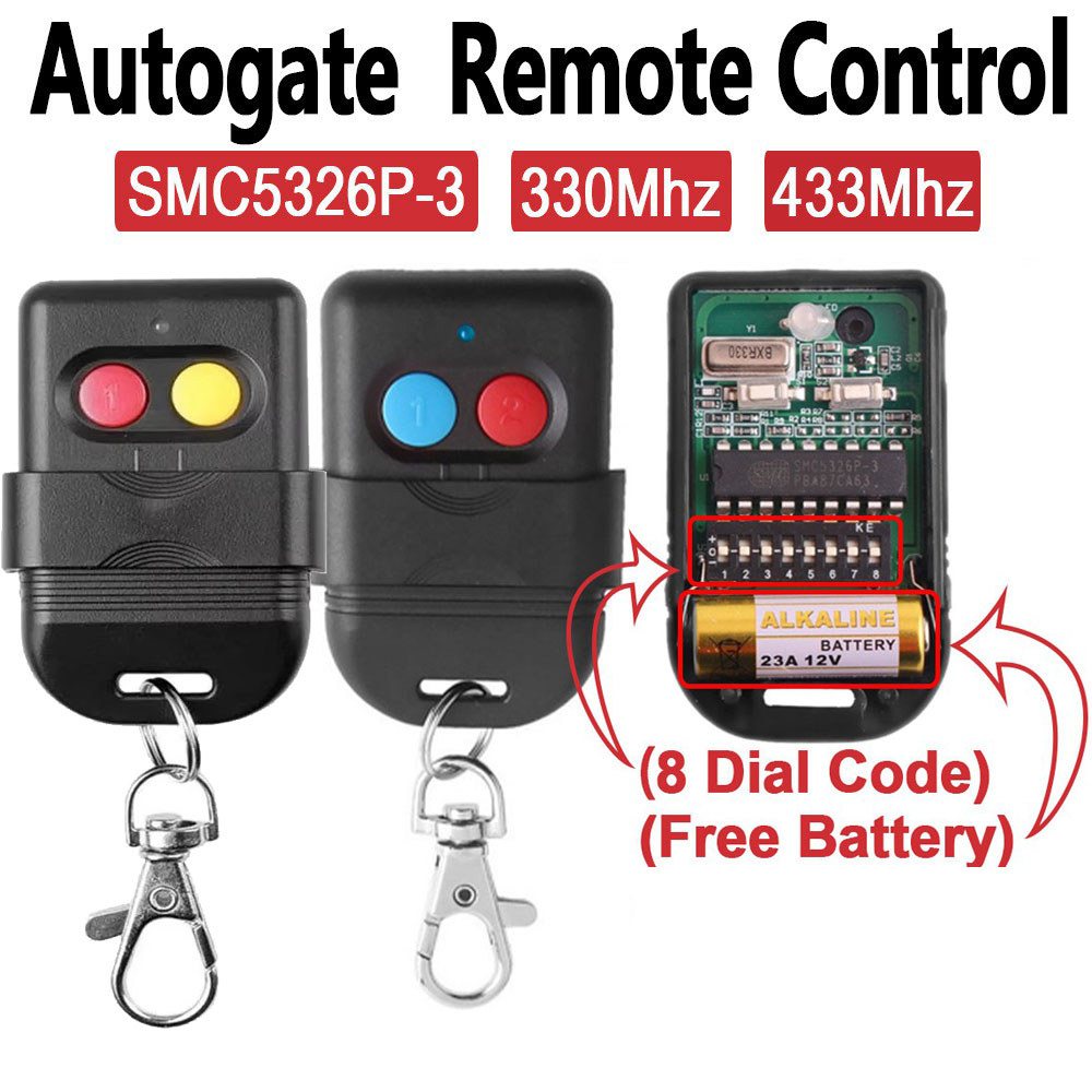 2 ชิ้น SMC5326 330 Mhz 433 Mhz Autogate ประตู Key 8 Dip สวิทช์ Auto ...