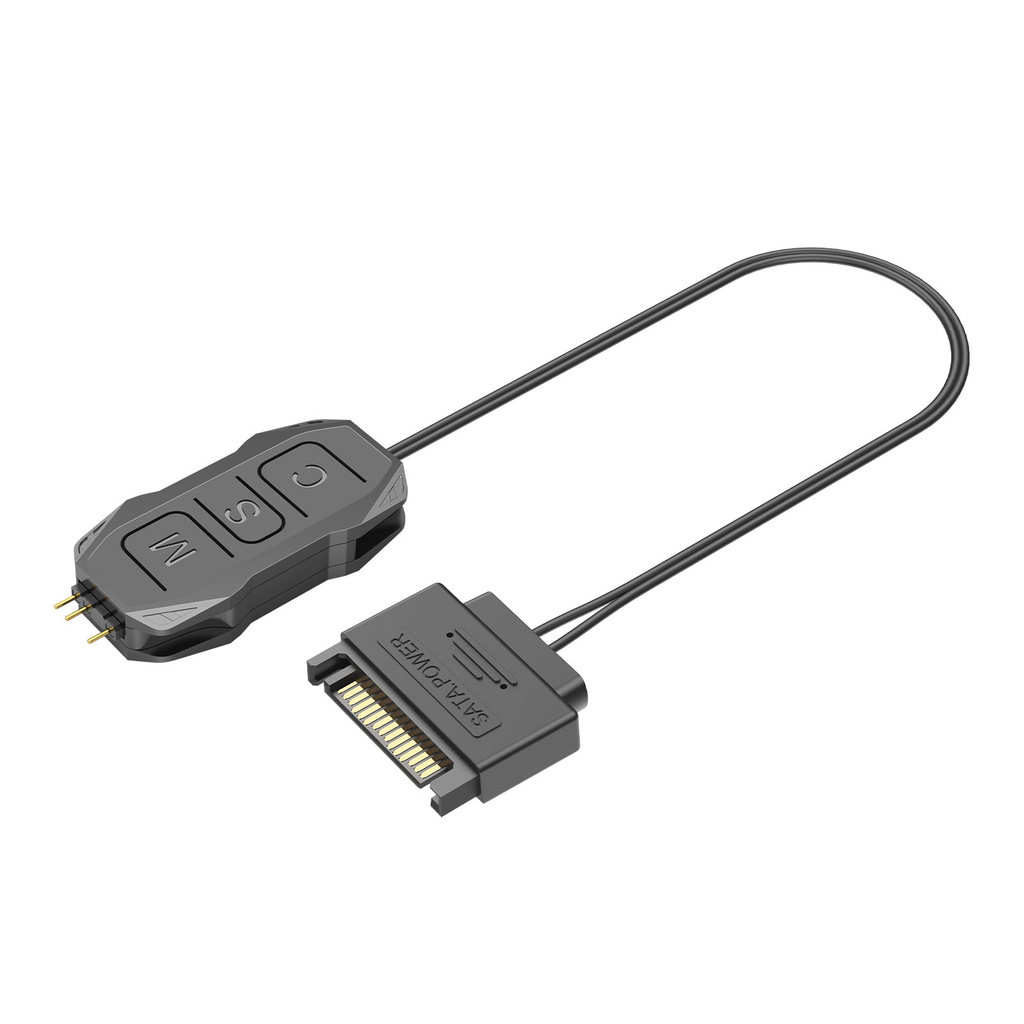 5V 3Pin RGB PC พัดลม Controller SATA Power Mini ARGB Splitter หลายโหมด ...
