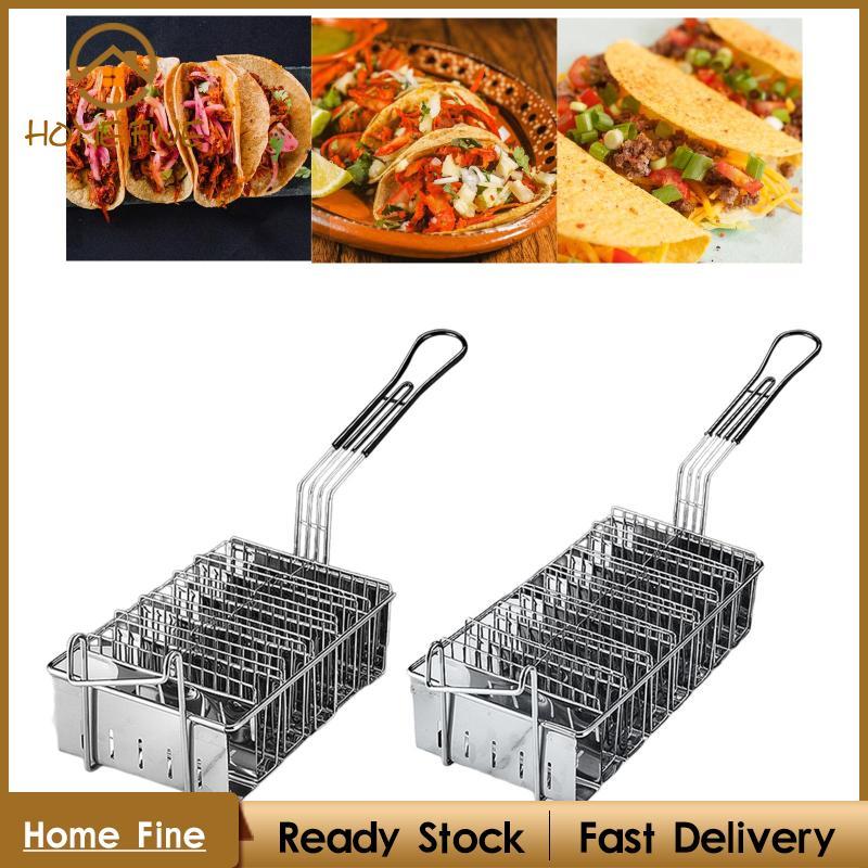 [Katharina_x] Taco Fry Basket,Fried Basket Container Stand,Taco Rack ...