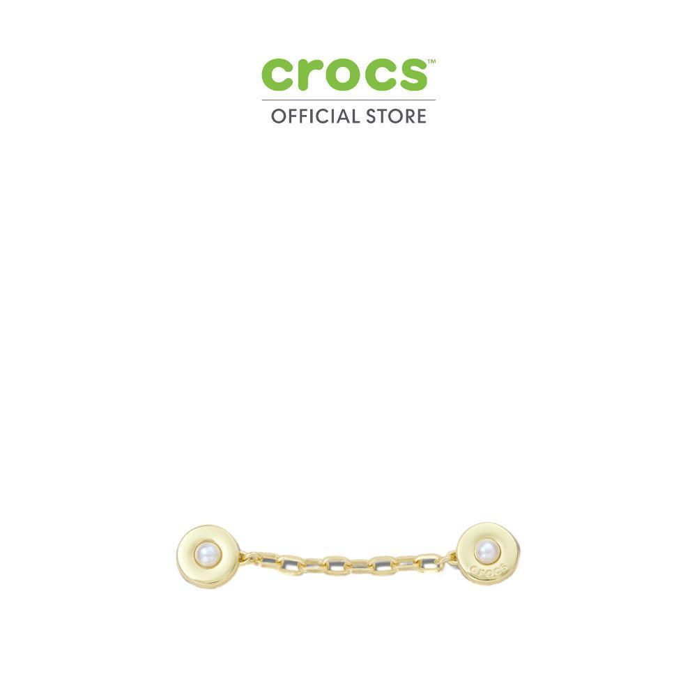 CROCS ตัวติดรองเท้า JIBBITZ™ GOLD CHAIN WITH PEARL RIVETS รุ่น 10017435 ...