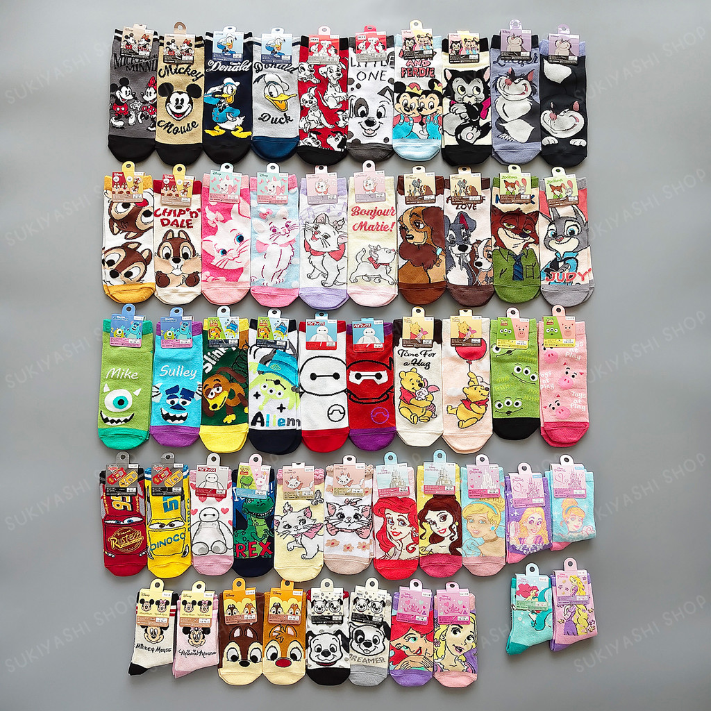 [พร้อมส่งในไทย] Disney Sock ถุงเท้าลาย Disney ถุงเท้าลายการ์ตูนดิสนีย์ ...