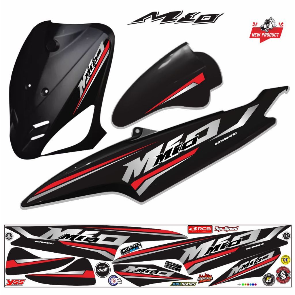 MIO OLD VARIATION STICKER STRIPING MIO SMILE MIO SPORTY 110 สติ๊กเกอร์ ...