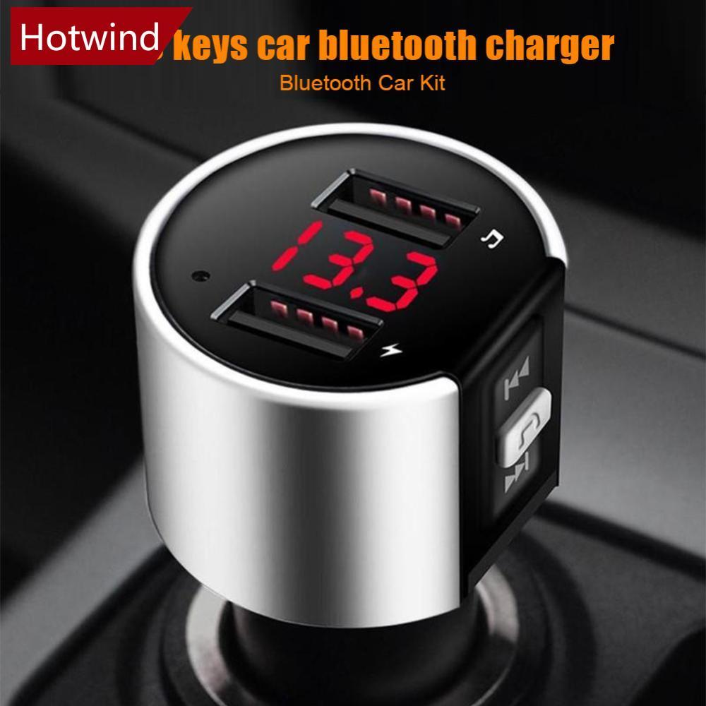 HTT บลูทูธเครื่องส่งสัญญาณ FM เสียง Aux Modulator Dual USB Fast Car ...