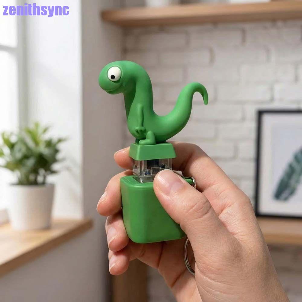 ZENITHSYNC Lizard Voice Key แหวน, LED สีสันไฟ Lizard ปุ่มพวงกุญแจ, ตลก ...