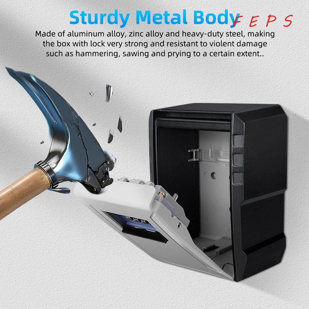 กล่องล็อคกุญแจ FEPS, กล่องเก็บกุญแจแบบรวมโลหะผสม Weatherproof, แบบพกพา ...