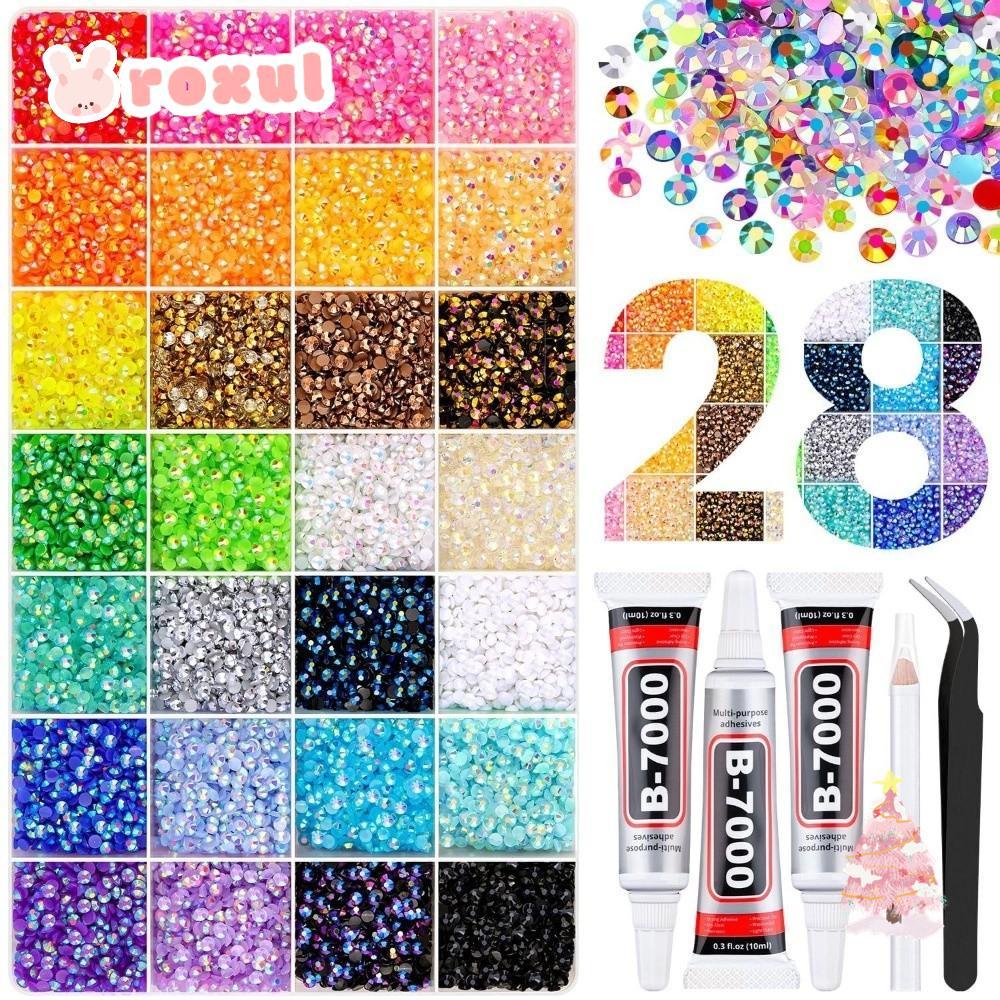 ROXUL เรซิ่น Rhinestone ชุด สำหรับ DIY และตกแต่งหมวก กับ Jelly ...