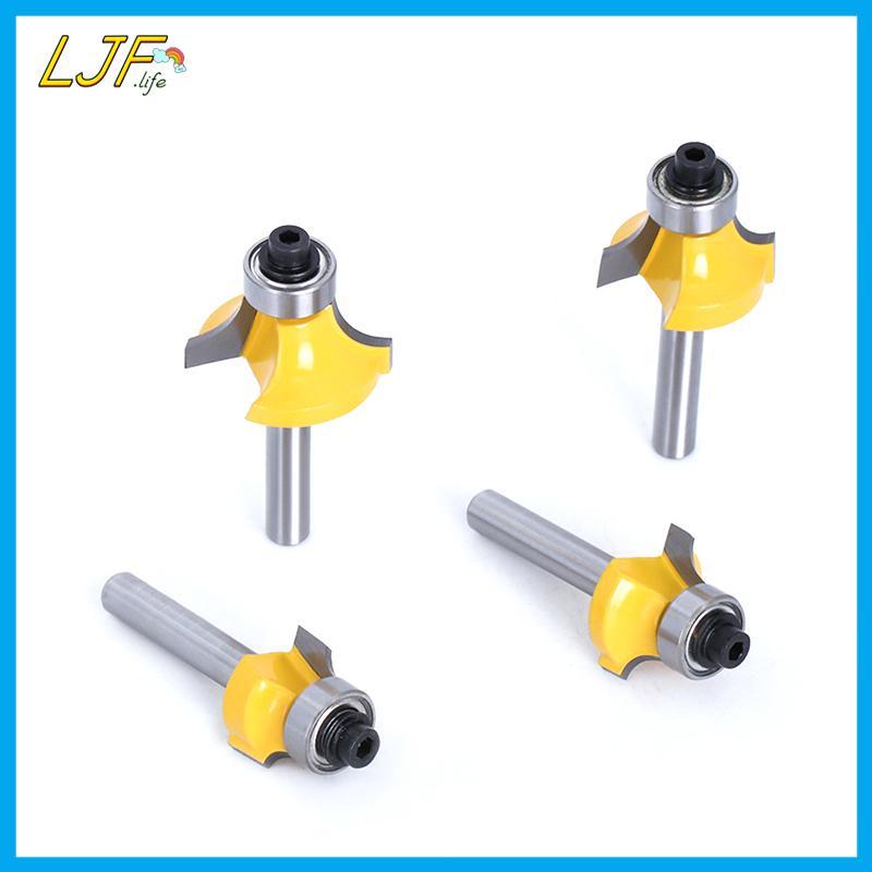 LJF 6 มม. / 1/4 Shank Corner Round Over Router Bit พร้อมเครื่องตัดม ...