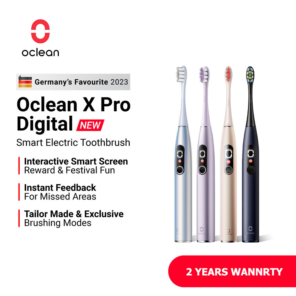 เจ้าของแบรนด์Oclean X Pro แปรงสีฟันไฟฟ้าอัจฉริยะดิจิตอลพร้อมหน้าจอสัมผัสการป้อนข้อมูลทันทีและการเชื่อมต่อแอพ
