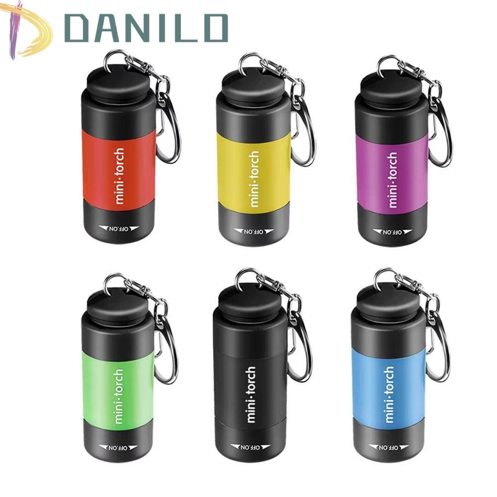 DANILLO พวงกุญแจไฟฉาย LED ชาร์จบatterieผ่านUSB อายุการใช้งานยาวนาน แสง ...