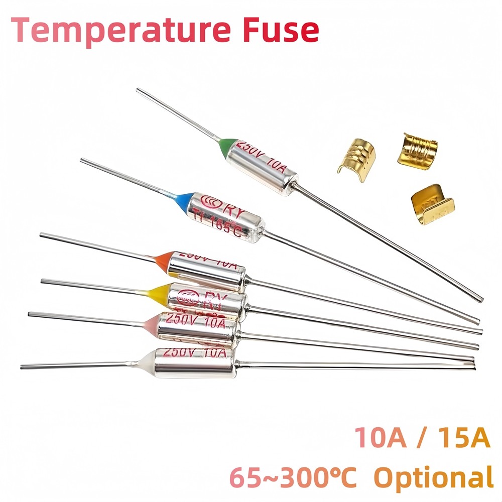 TF ความร้อนฟิวส์ RY 10A 15A 250V อุณหภูมิ 65C 73C 75C 85C 90C 100C 110C ...