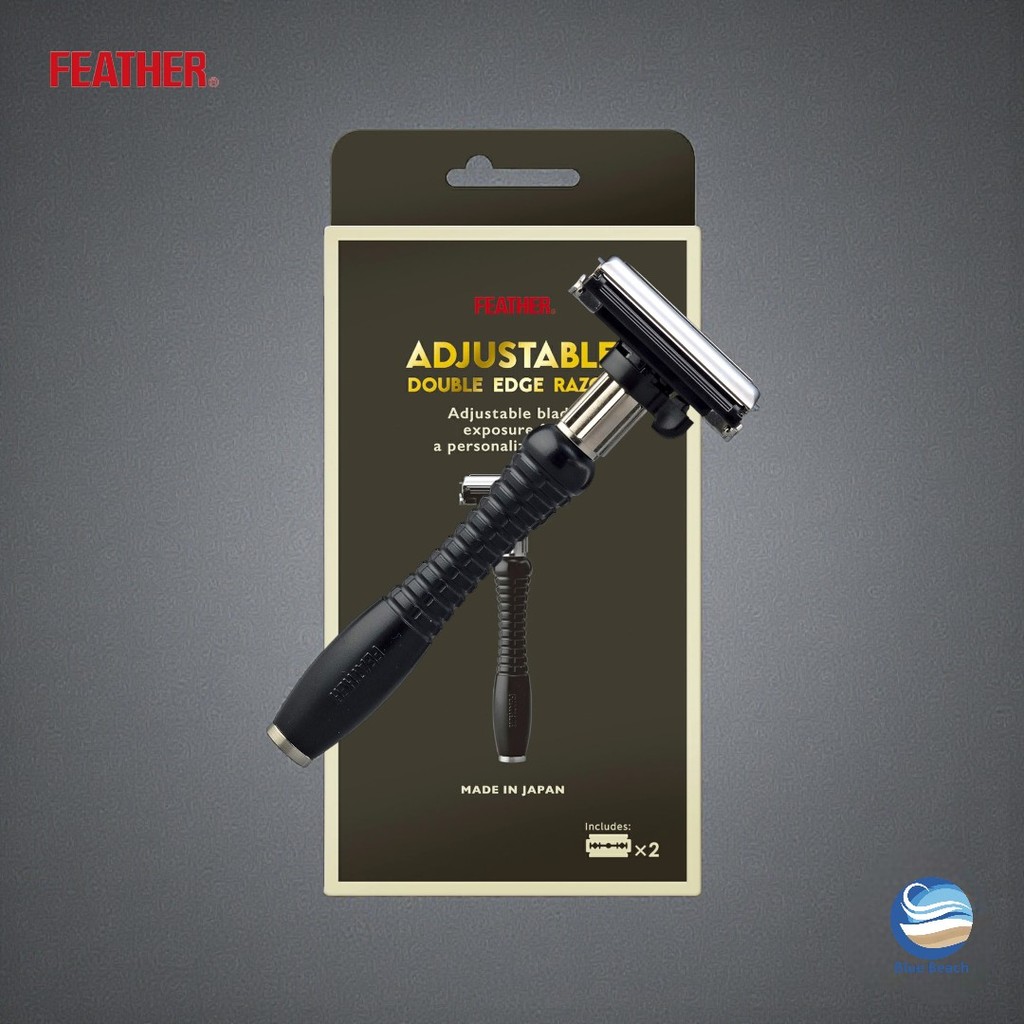 Feather Adjustable Safety Razor/มีดโกนหนวดญี่ปุ่น/ปรับความแรงได้2ระดับ ...