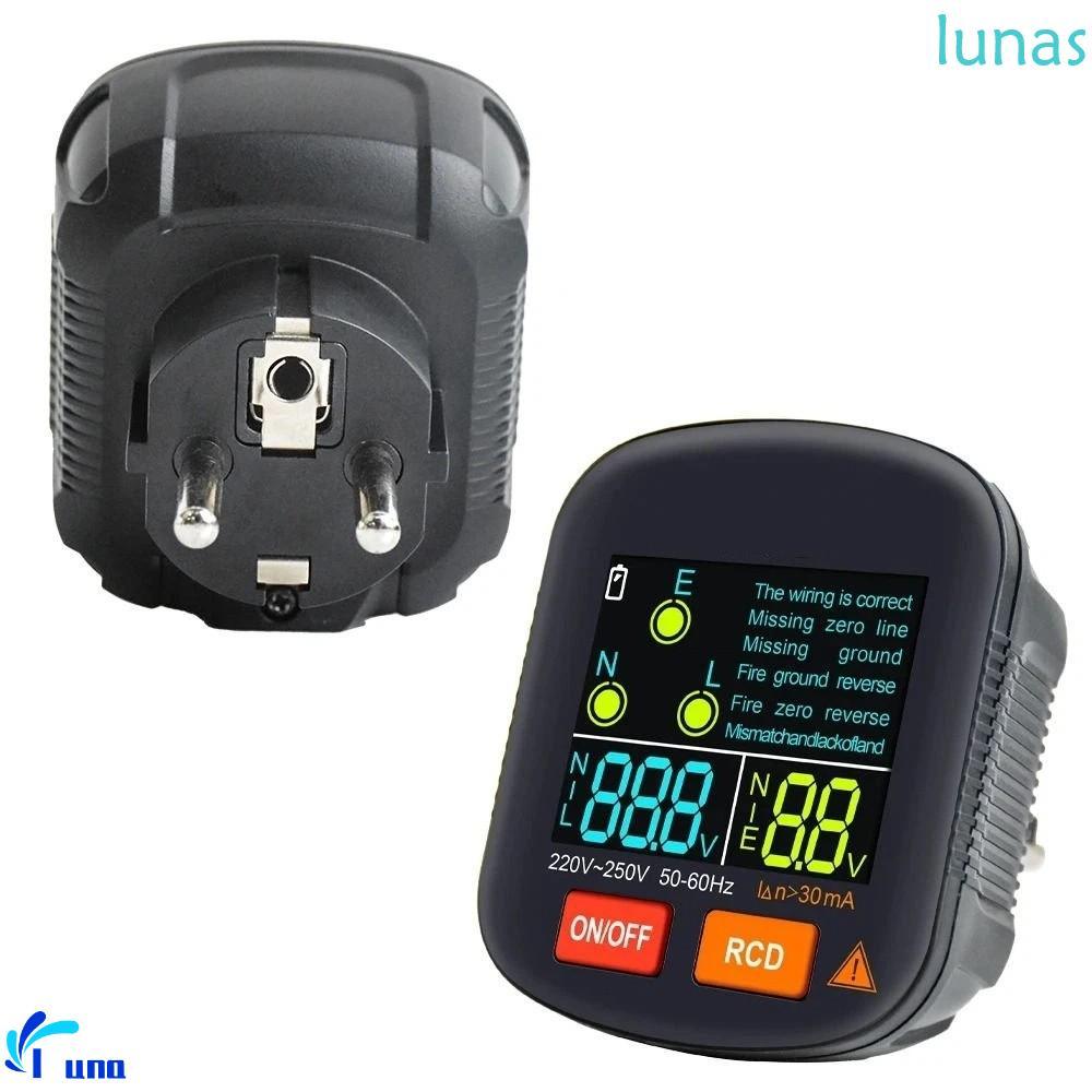 เครื่องตรวจจับซ็อกเก็ต LUNASOL, Rcd Test Polarity Phase Socket Tester ...