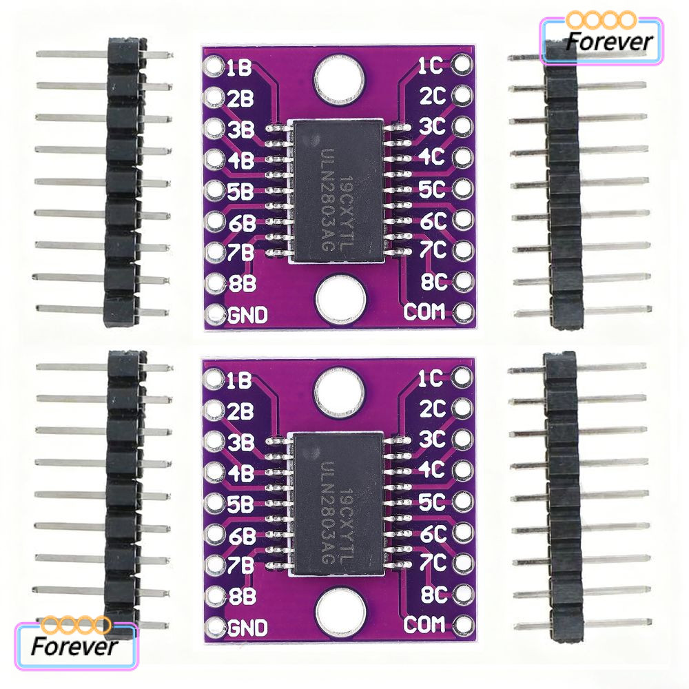 FOREVER 2 ชิ้น Arrays โมดูล, 25*24 มิลลิเมตร 50 โวลต์ 500mA Darlington ...