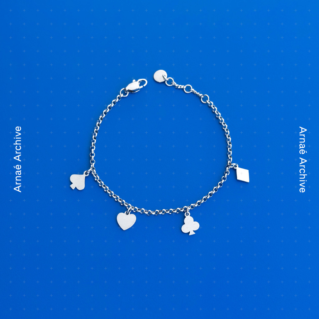 Arnaé Archive Royal Flush Bracelet สร้อยข้อมือคู่ Unisex สแตนเลสพรีเมี่ ...