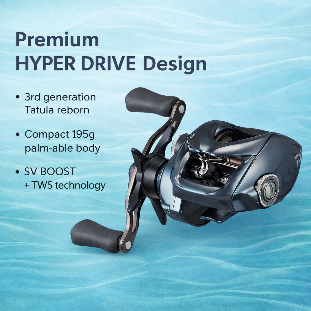 รอกเบท DAIWA 25 Tatula SV TW 100 | HYPER DRIVE | SV BOOST | TWS | ขนาด ...