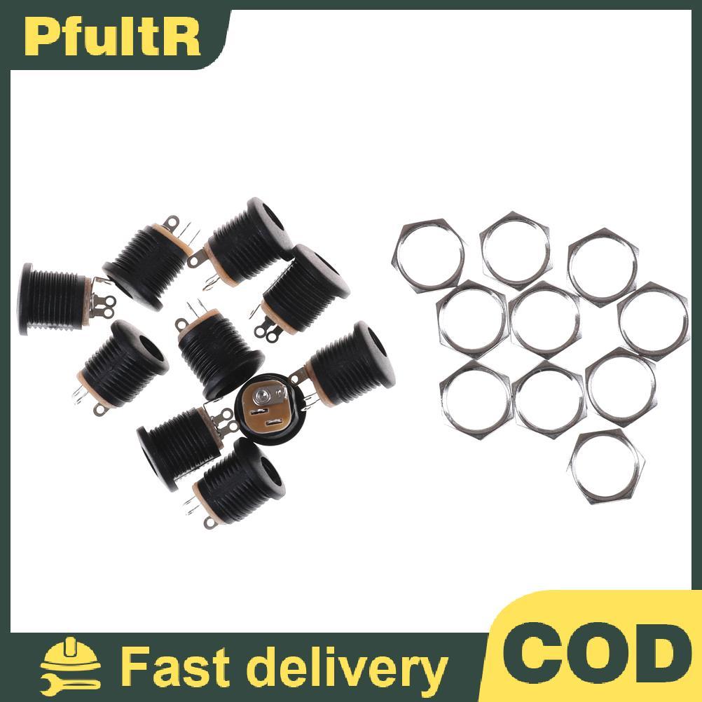 Null 10 ชิ้น DC 022 2.1x5.5 มม. PCB ติดตั้ง DC Power Ja Soet null ...