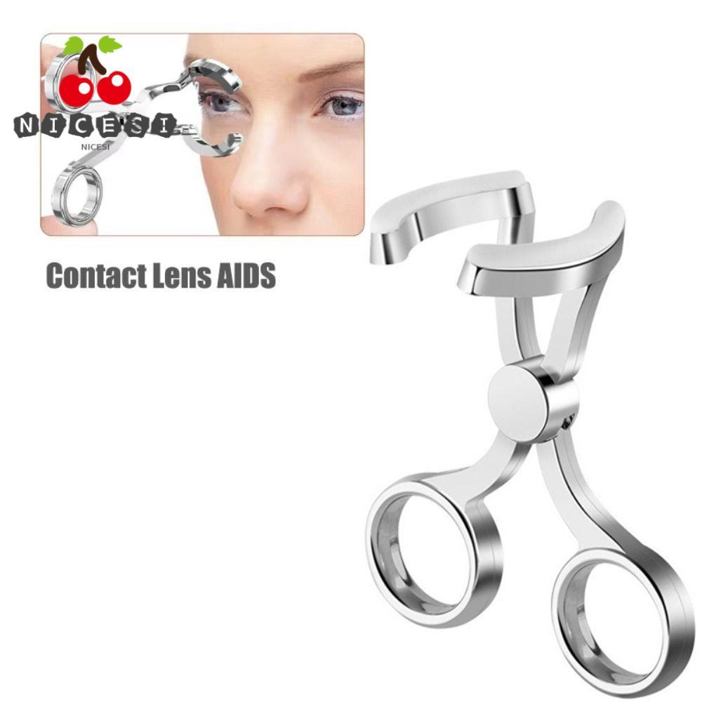 NICESI Soft Contacts Applicator, Ergonomic Handle Soft Tweezer Soft ...