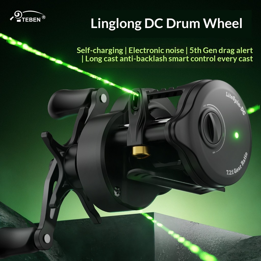 TEBEN LiteSpin-DC SDC Smart Reel (7.2:1): เบรคอิเล็กทรอนิกส์, 5+1