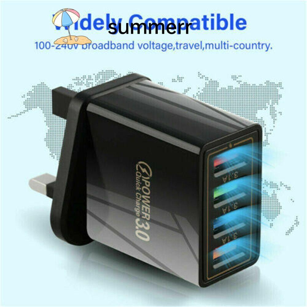 SUMMERR Fast Quick Charger USB Transformer แหล่งจ่ายไฟเดินทางแบบพกพา ...