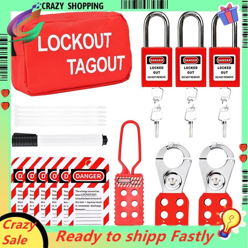 Lockout Tagout Kit, Lock Out Tag Out Kits Electric, Group Lockout Hasps ...