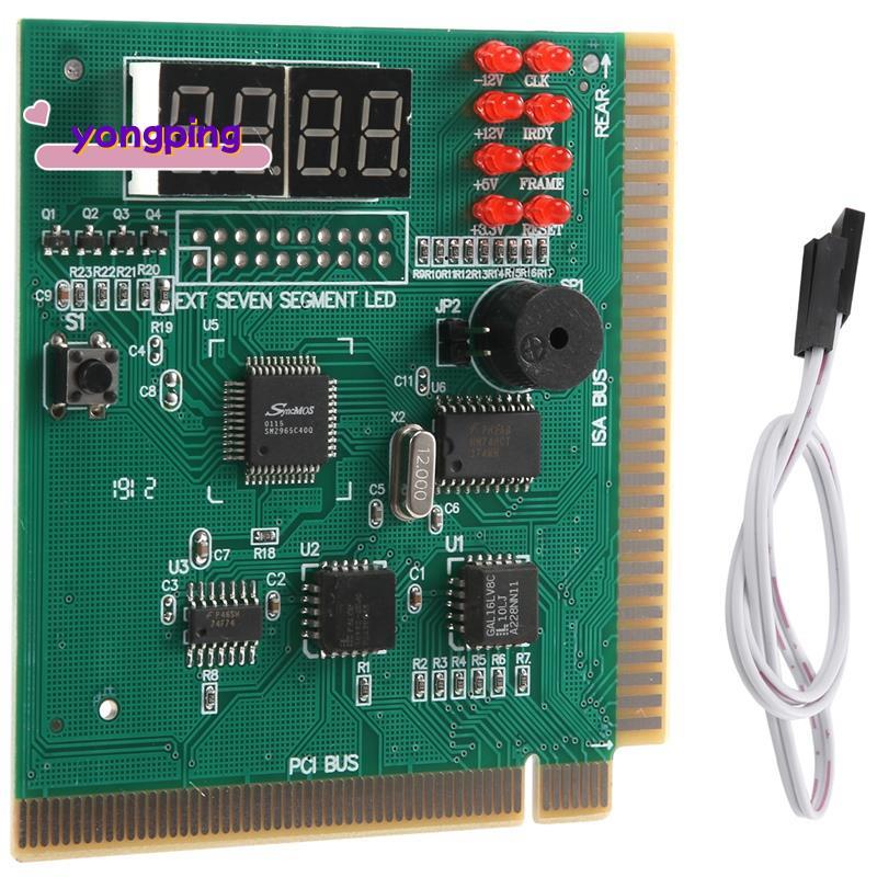 Diagnostic PCI 4-Digit Card PC เมนบอร์ดโพสต์ Checker Tester Analyzer ...