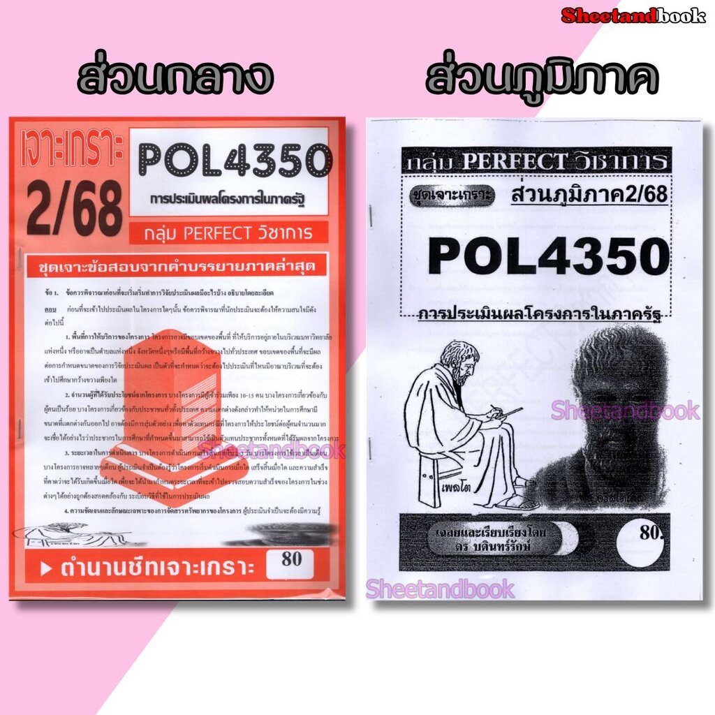ชีทข้อสอบราม POL4350(PA381) การบริหารโครงการภาครัฐ (ข้อสอบอัตนัย ...