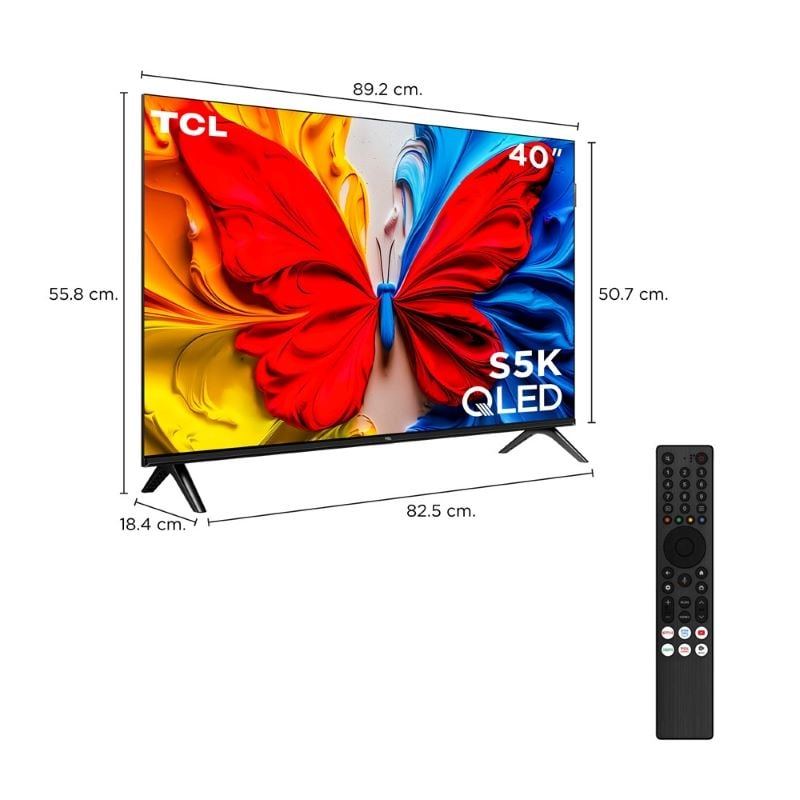 TCL ทีวี S5K Google TV 40 นิ้ว FHD QLED รุ่น 40S5K ปี 2025