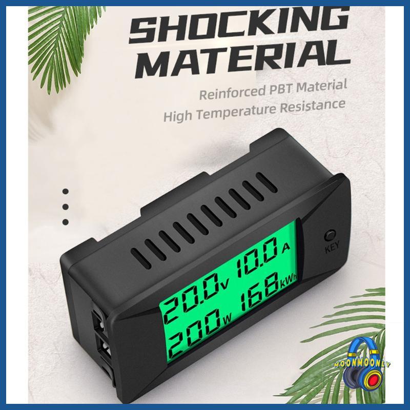 MOON DC Display Digital Volt Meter รถ Bidirectional แอมป์มิเตอร์ Kwh ...