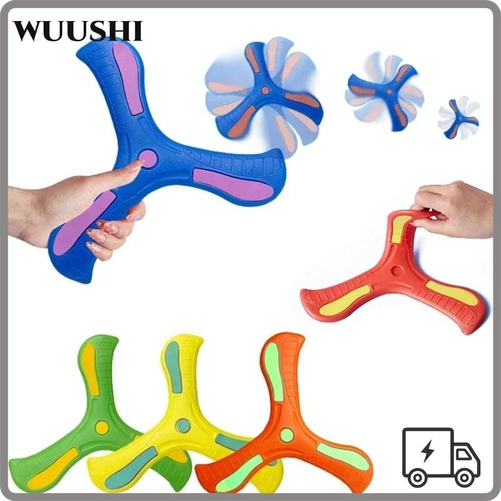 WUSHI Luminous Boomerang, Interactive 360 องศา Returning Spinner เด็ก ...