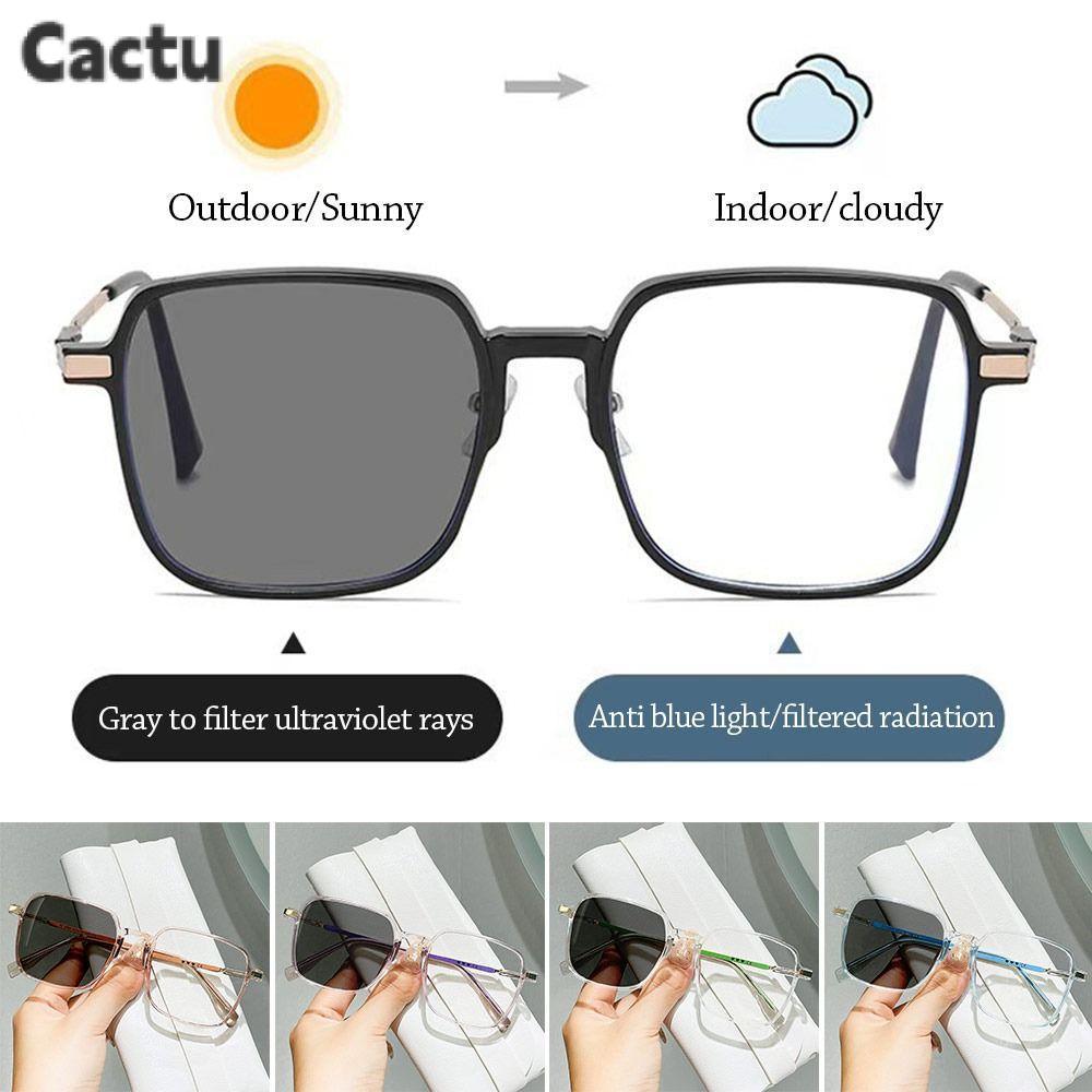 CACTU แว่นตาสแควร์, Ultralight Eye Protection Anti-Blue Light แว่นตา ...