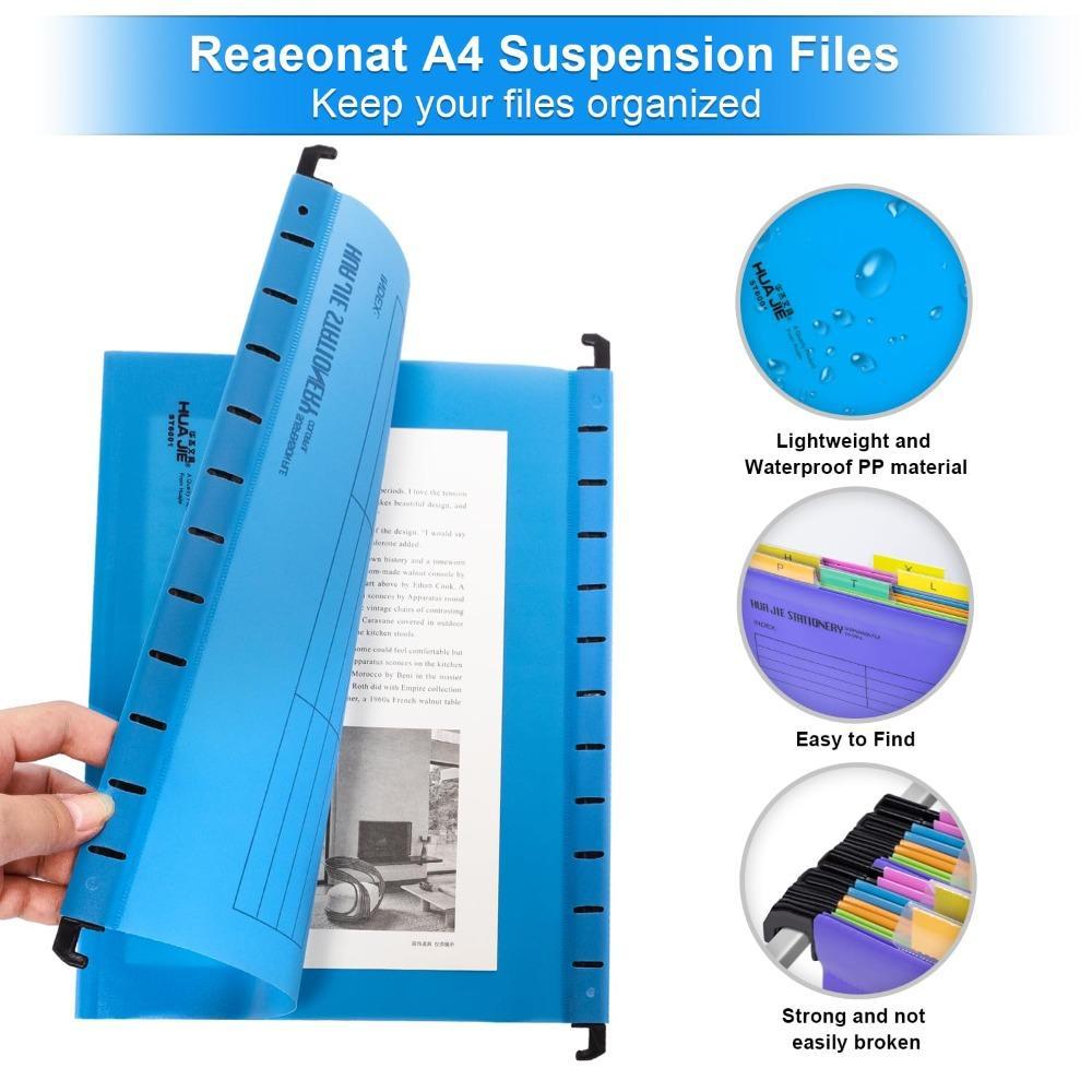 JEEKEE A4 Suspension Files, พร้อมตะขอ A4 A4 Quick Labor Folder, ระงับ ...